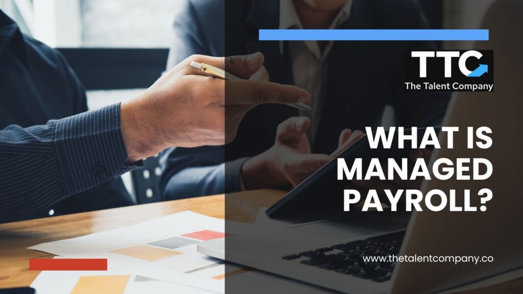 managed payroll processing system dashboard showing salary calculations and compliance tracking